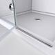 Semi Frameless Bathtub Shower Glass Door Tempered Safety 6mm
