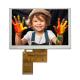 5.0 Inch 800 X 480 TFT LCD Monitor RGB TFT Display 350Cd/M2 Interface Model