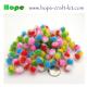 Assorted color & sizes soft shinning glittering Pom pom ball beads for hobbies and kids hand-crafted DIY material