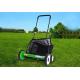 20 Inch Manual Garden Lawn Mower  With 4 Wheels Cutting Height 34-64mm