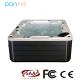Square Shape Outdoor Hot Tub Freestanding Installation Eco Friendly