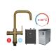 5 in 1 Brush Gold Hot Cold Boiling Chilled Sparkling Pure Kitchen Faucet Mixer Filter Water Tap