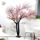 UVG Indoor artificial peach blossom tree with pink flowers for restaurant decoration