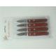 Rapuveits Set 4x And Lobster Knife With Wooden Handle For Seafood Knife From China