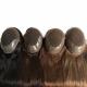 20 Inch Light Brown Highlights Human Remy Hair Toppers Brazilian Hair Toupee Lace PU Base