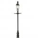 Outdoor / Indoor European Antique Cast Iron Lamp Post Single - Arm