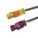 Code K To D FAKRA HSD Extension Cable , Car Video LVDS HSD Cable