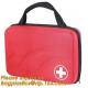 Red pu leather waterproof mini eva first aid kit case,first aid box plastic case carrying case,Medical Multi-functional