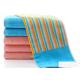 Customize Stripe Face Wash Towel Fashionable For Gym / Swimming