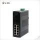 Industrial 8-RJ45 Port  + 1-Port Base-X Gigabit PoE Ethernet Switch