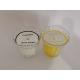 Decor candle,unique scented glass candle with white / yellow