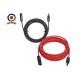 Black Red Male Female Connector IP67 Ring Solar Extension Cable Set