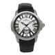 Fashionable Men's Stainless Steel Watches with high performance genuine leather strap