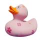Funny Floating Cute Rubber Duck Natural Latex Bath Duck Pink Color EN71