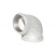 Malleable Iron PO Lined Pipe Fittings 90R Reducing Elbow For Gas Oil Distribution