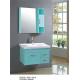 80 X 49 / cm small wall mounted bathroom cabinet with mirror , customized door panel single bathroom vanity cabinets