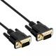 RS232 DB9 9 Pin Serial Cable Male To Male Video Data Transmission Gold Plate