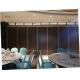 Leather Surface MDF Board Operable Office Partiton Wall Sliding Folding Ceiling System