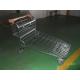 Cash And Carry Warehouse Trolleys , 4 Swivel 6.4 Inch Pu Casters Platform Trolleys