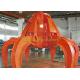 Overhead Waste Crane Orange Peel Grab , Scrap Grapple Bucket with Siemens Motor