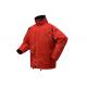 Red Color Mens Waterproof Overalls , European Size Cotton Work Coveralls