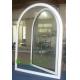 UPVC Windows For Residential Home, Double Glazed Arched Casement Window, Waterproof  Vinyl Windows For Sale