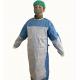 Disposable Reinforced  Sterile nonwovent Surgical Gown with knif cuff ,tie waist .magic tape.with hang card