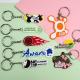 Custom Soft Rubber Keychains 2d 3d Silicone Soft Pvc Keyring