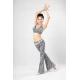 Zebra Belly Dancing Attire Underwire Halter Bikini Top For Slender Girl