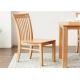 Family Practical Solid Wood Dining Chairs Standard Size Strong Structure Eco -