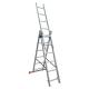 Compact Design Aluminium Telescopic Ladder 3x6 GS EN131 Certificated