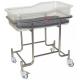 820 X 460 X 900mm Hospital Baby Bed Stainless Steel Frame