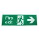 Running Man Photoluminescent Safety Exit Sign For Emergency Evacuation