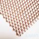 Rhombic Hole Brass Wire Mesh Curtains Ceiling Decoration