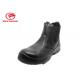 Mining Breathable Mens Leather Slip On Work Shoes No Lace Double Density PU Sole