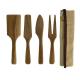 Outdoor Camping Portable Shovel Spoon Fork Wooden Spatula Cake Knife and Fork Cheese Set