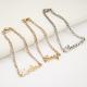 Zinc Alloy Eco Friendly Gold Plated Letters Necklace Pendant For Fashionable Jewelry