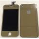 Custom / OEM Apple IPhone 4S Repair Parts Metallic Gold Color Kit with Back Housing