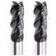 4 Flutes Tungsten Carbide Milling Cutters 50-200mm Overall Length Wear