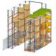 High Cube Pallet Storage Racks , Multi Level Pallet Rack Shelving