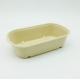 Unbleached Microwavable Pulp Produce Trays , Molded Pulp Food Trays Freezer Safe