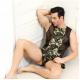 Military Men'S Sexy Lingeries Underwear Tight Sleeveless Role Costumes