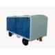 Heavy Duty Airport Baggage Cart Channel Steel Frame For Wrap / Bulk Cargo