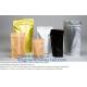 Biodegradable Moistureproof Kraft Aluminized Foil Flat Bottom Standup Square Bottom Coffee Bean Packaging Bag
