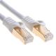 0.5-90m RJ45 Patch Cord , Double Shield White Cat 7 Ethernet Cable