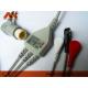 Philips Compatible 3 Lead Snap One Piece ECG Patient Cable - M1972A