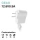 12.6V 0.5A AC Power Adapter For Portable Energy Storage Monitoring / Air Purifier