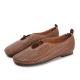 S151 Factory hollow leather retro casual flat shoes ethnic art fashion all-match spring and summer new women's shoes pro