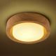 Wooden Round Ceiling Lights For Bedroom Iron Surface Mounted Rooms Lighting（WH-WA-28）