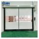 High Speed 2.5m/s Zip Up Plastic Doors 5*5m Auto Self repairing IP55 For Clean